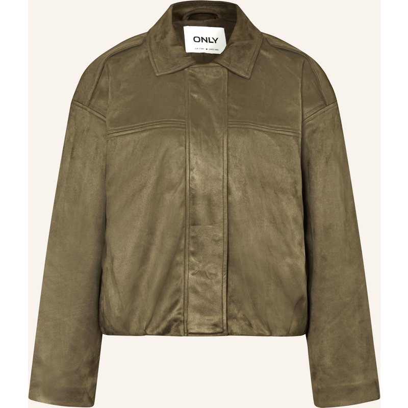 Only Blouson In Lederoptik gruen