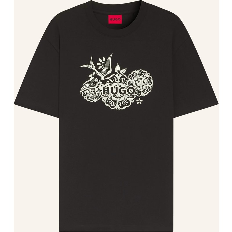 Hugo T-Shirt Dangen schwarz