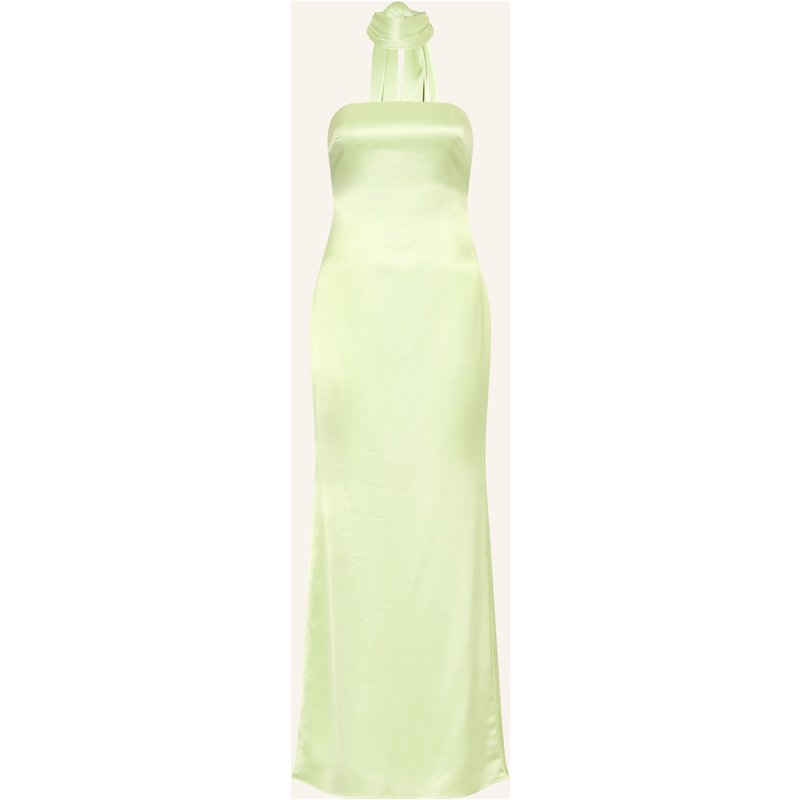 Malina Off-Shoulder-Kleid Zelda Aus Satin Mit Abnehmbarem Schal gruen