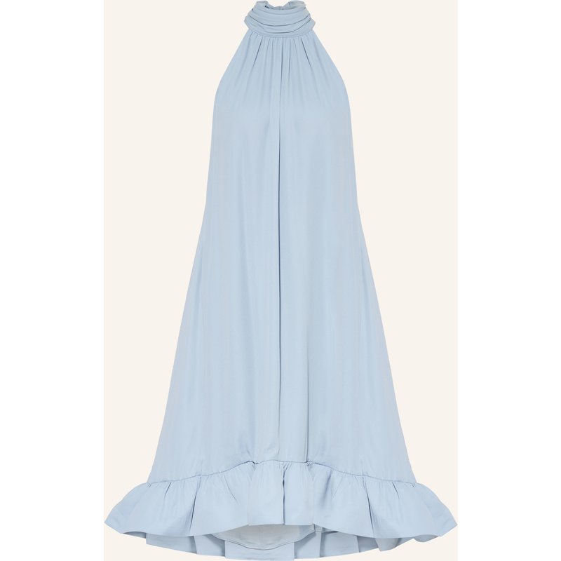 Malina Kleid Sabrina Mit Rüschen blau