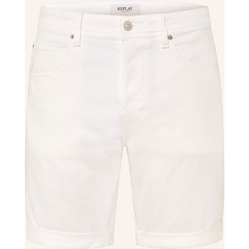 Replay Jeansshorts Rbj.981 Tapered Fit weiss