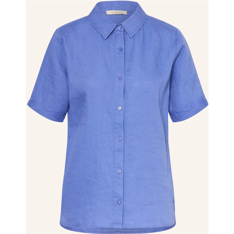 Lilienfels Hemdbluse Aus Leinen blau