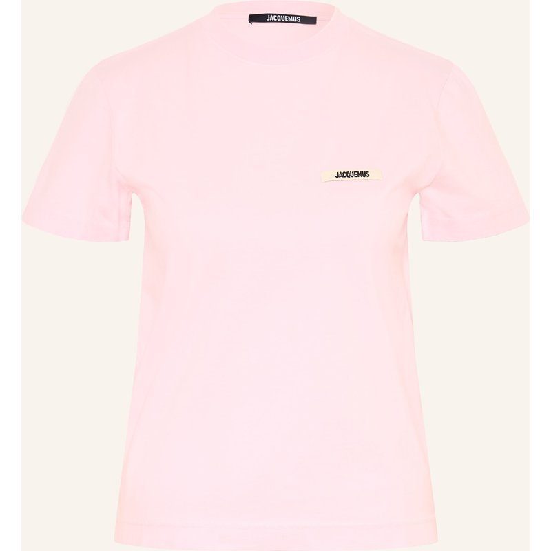 Jacquemus T-Shirt Le T-Shirt Gros Grain pink