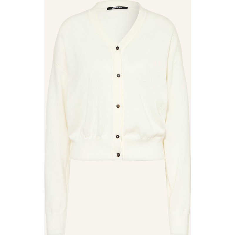 Jacquemus Strickjacke Le Cardigan J Aus Merinowolle weiss