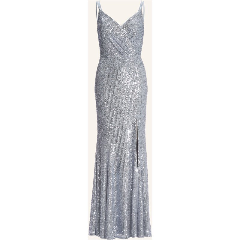 Swing Abendkleid Mit Pailletten blau