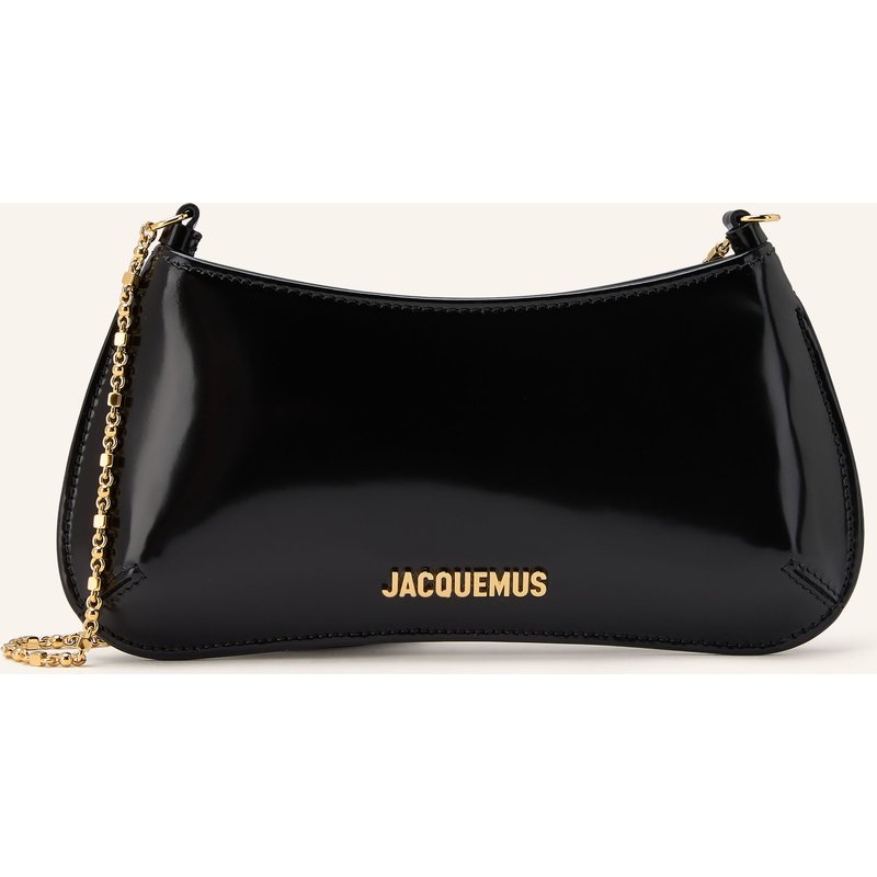 Jacquemus Schultertasche Le Petit Bisou Chaine schwarz