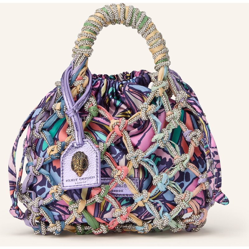 Kurt Geiger Beuteltasche Macrame Crystal Mit Schmucksteinen lila