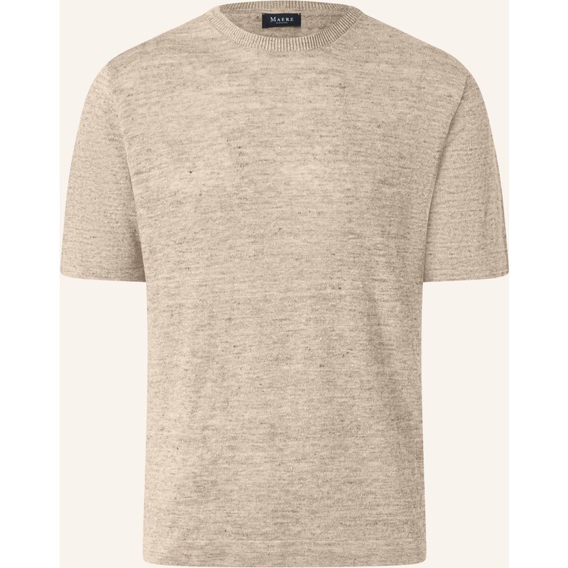 Maerz Muenchen Strickshirt Aus Leinen beige