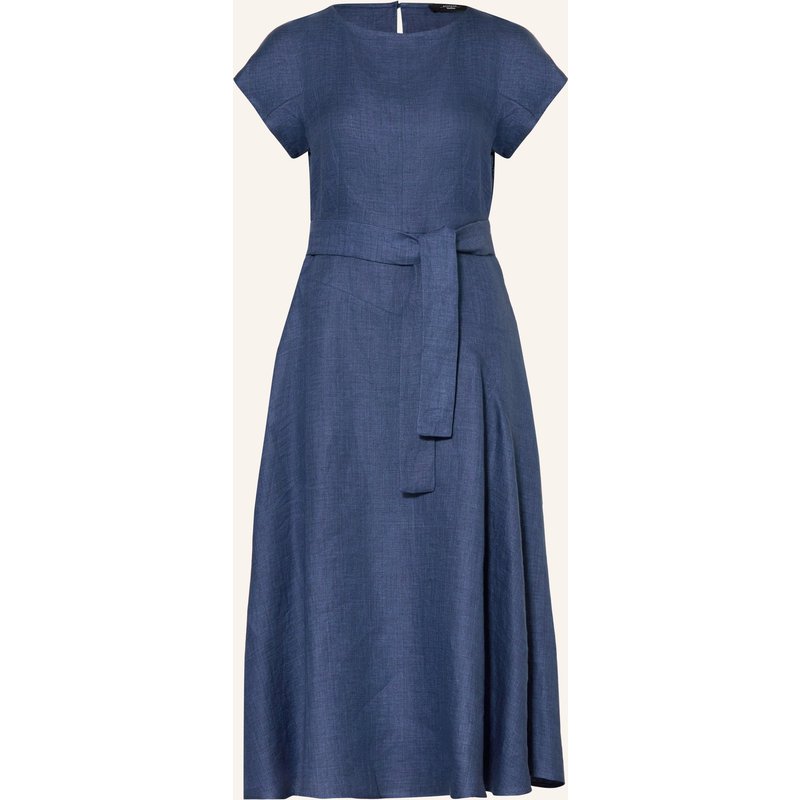 Weekend Max Mara Leinenkleid Esordio blau