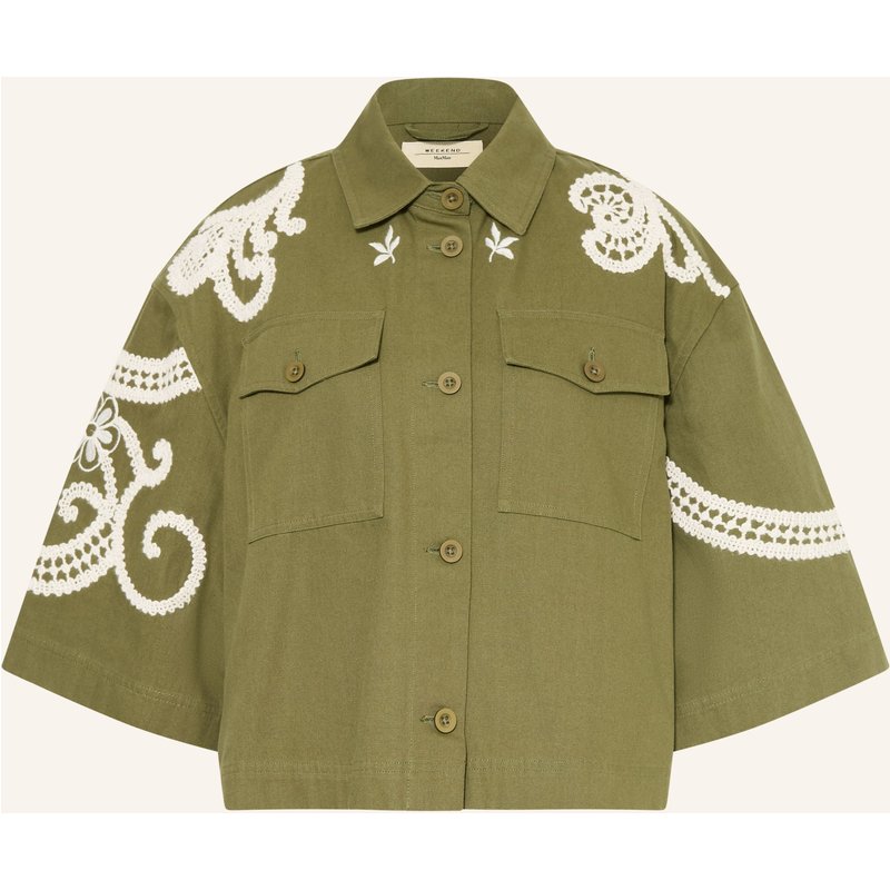 Weekend Max Mara Overjacket Como Mit 3/4-Arm gruen