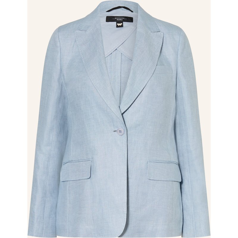 Weekend Max Mara Leinenblazer Nalut blau