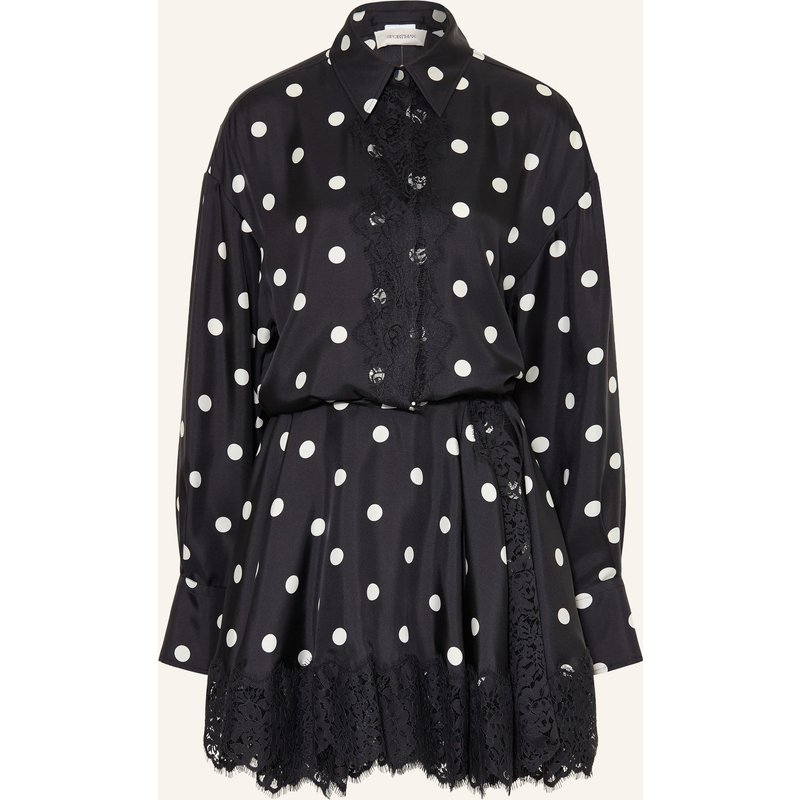 Sportmax Wickelkleid Bosso Aus Seide Mit Spitze schwarz