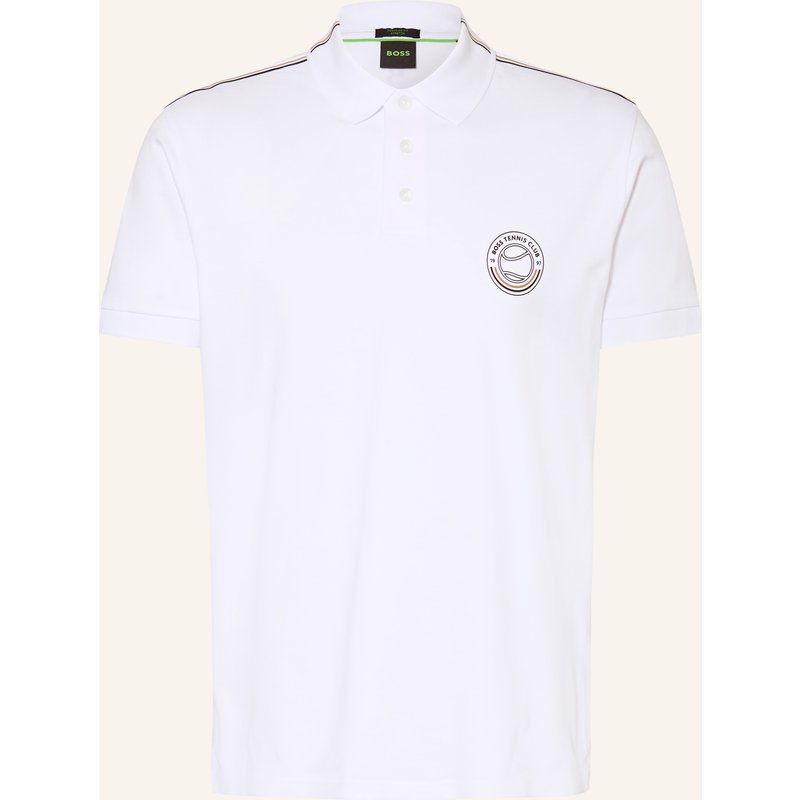 Boss Piqué-Poloshirt weiss
