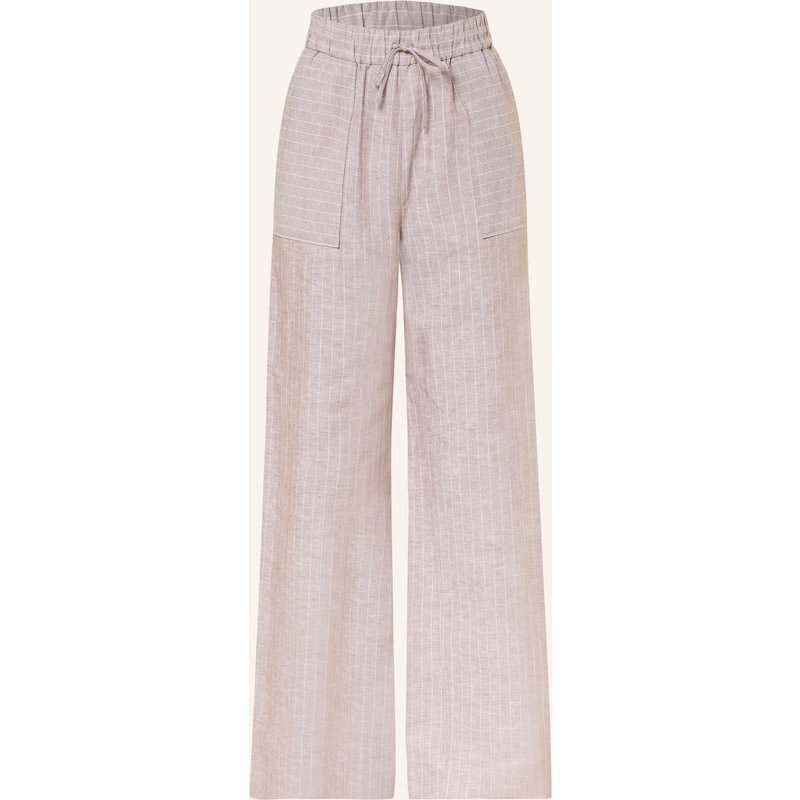 Mm By Max Mara Marlenehose Fauna Mit Leinen braun