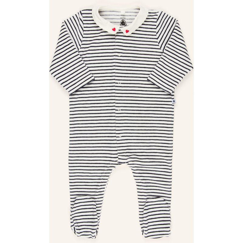 Petit Bateau Strampler weiss