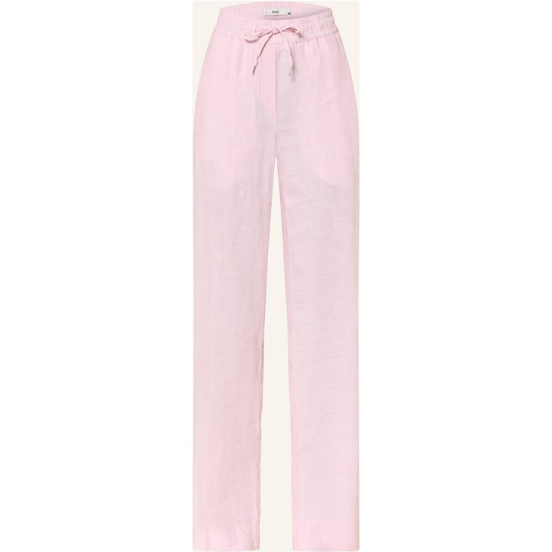 Brax Marlenehose Farina Aus Leinen rosa
