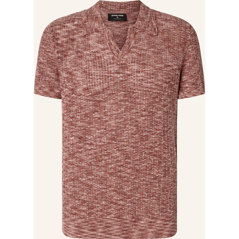 Strellson Strick-Poloshirt Firo rot