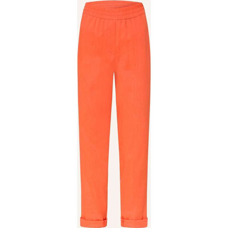 Marc Cain Hose Rhodos Mit Leinen rot
