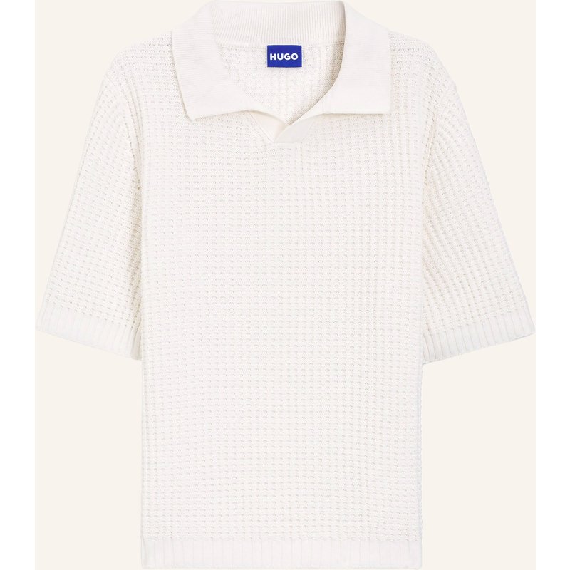 Hugo Strick-Poloshirt Spero beige