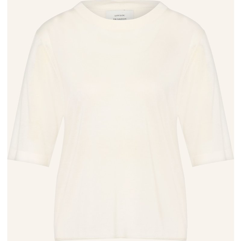 Loulou De Saison Strickshirt Nala Aus Cashmere weiss
