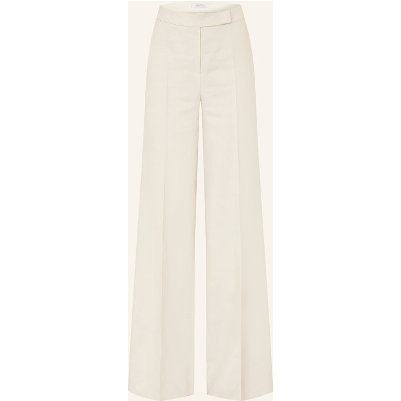 Max Mara Marlenehose Badesse Aus Leinen beige