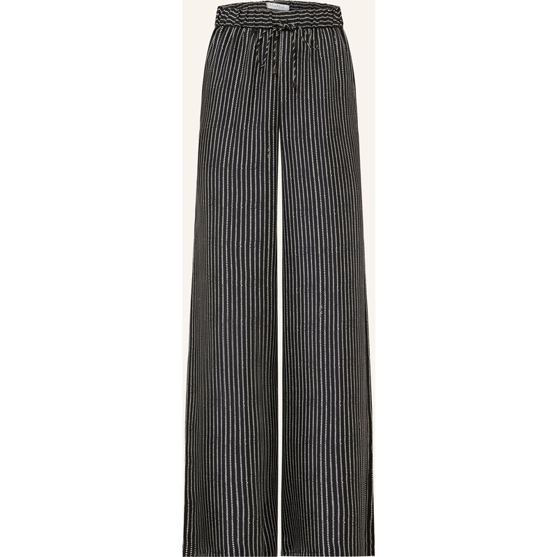 Max Mara Marlenehosen Clarino Aus Seide schwarz