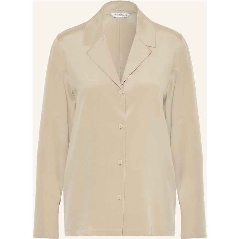 Max Mara Bluse Aedo Aus Seide beige