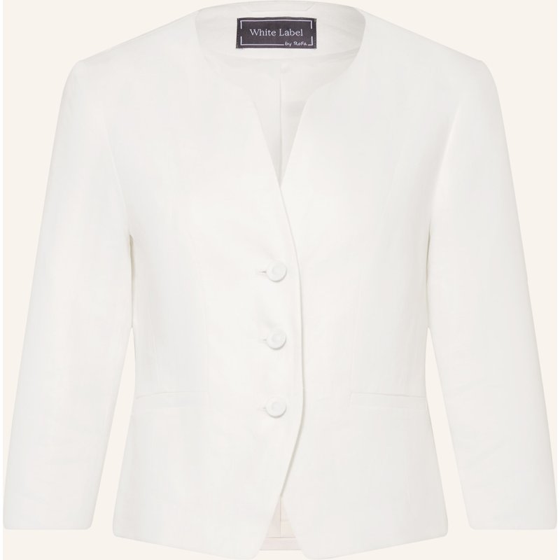 White Label Leinenblazer Mit 3/4-Arm weiss