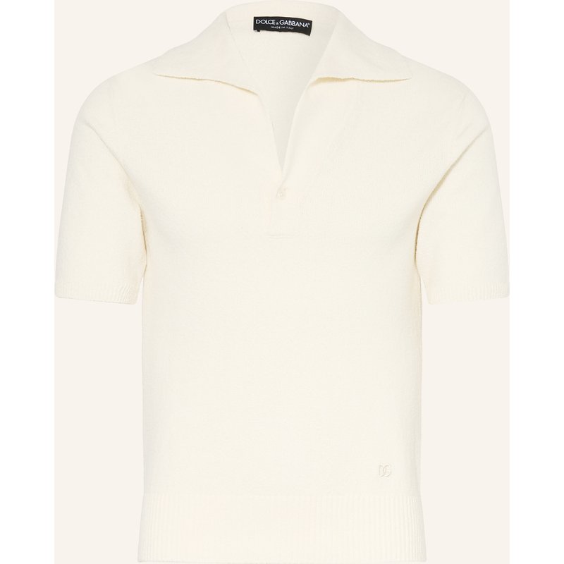 Dolce & Gabbana Strick-Poloshirt beige