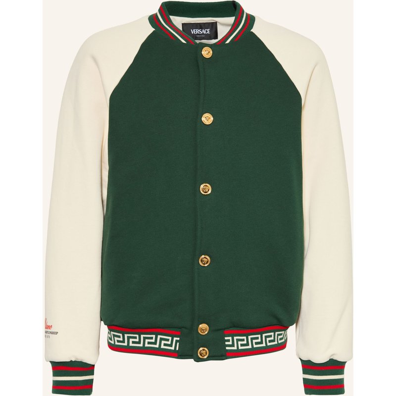 Versace College-Jacke gruen