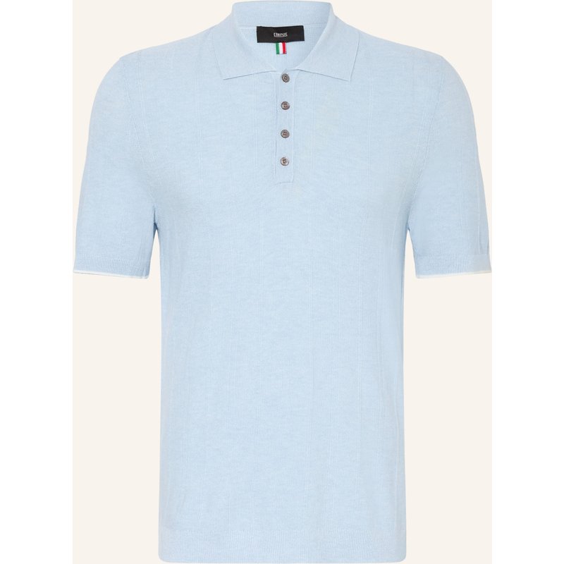 Cinque Strick-Poloshirt Cigio blau