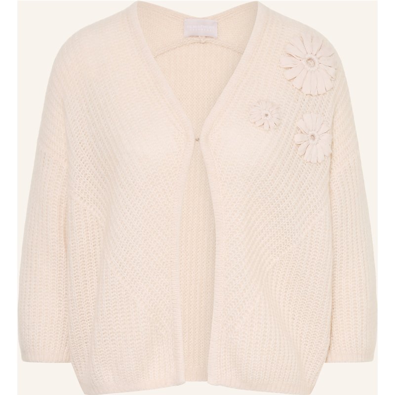 Hemisphere Strickjacke Mit Cashmere Und 3/4-Arm beige