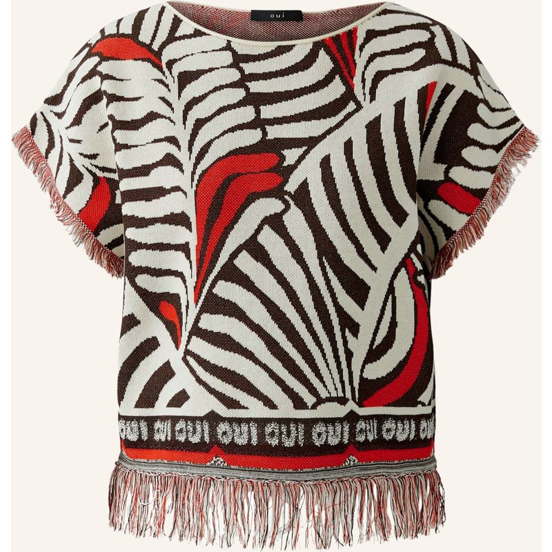 Oui Strickshirt braun