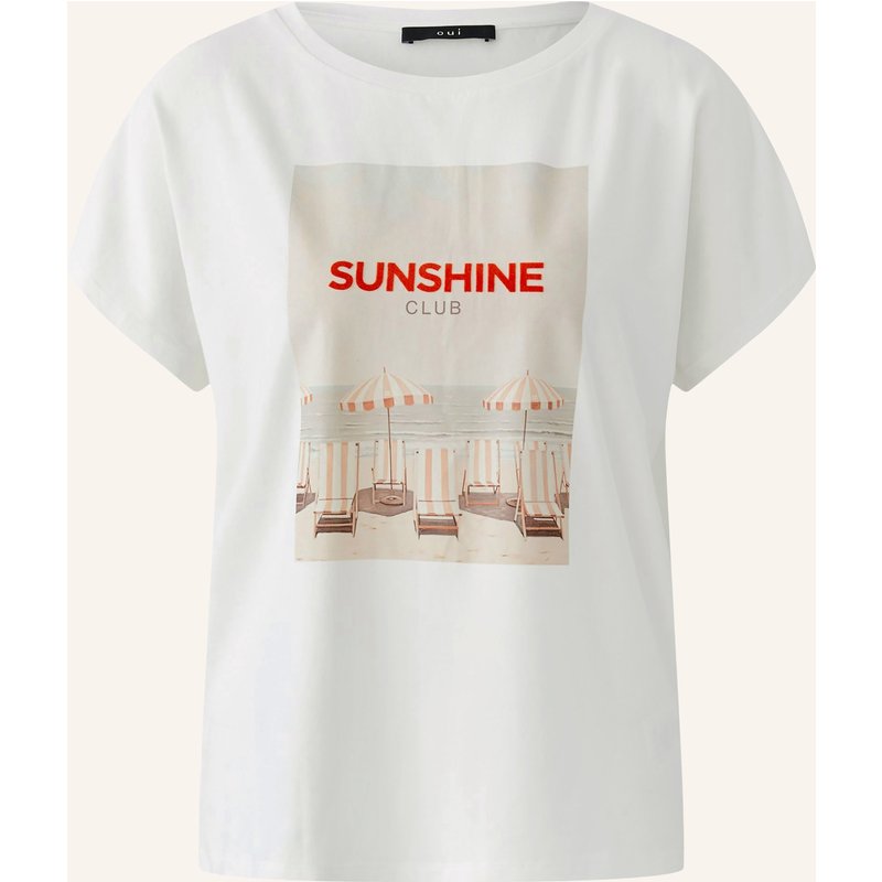 Oui T-Shirt weiss