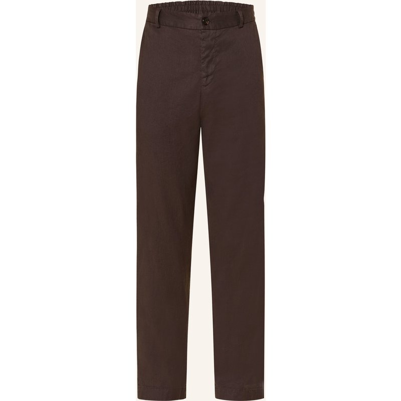 Joop! Anzughose River Extra Slim Fit Mit Leinen braun