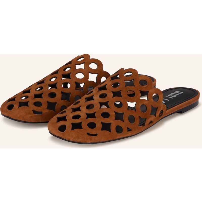 Bibi Lou Mules Oribu Mit Cut-Outs braun
