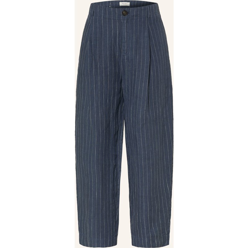 Part Two 7/8-Hose Nettaspw Aus Leinen blau