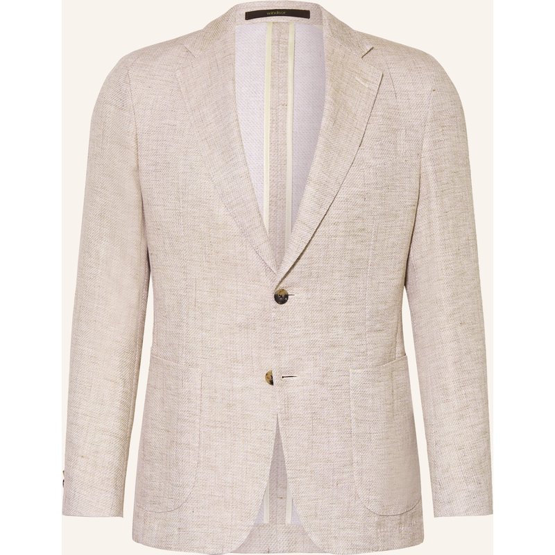 Windsor. Sakko Shaped Fit Mit Leinen beige