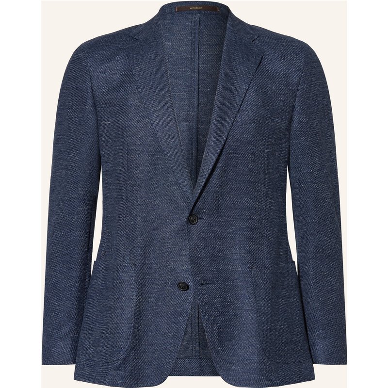Windsor. Sakko Giro Extra Slim Fit Mit Leinen blau