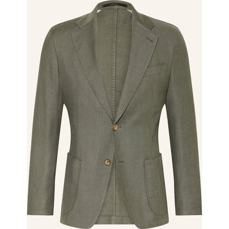 Windsor. Anzugsakko Giro Slim Fit Mit Leinen gruen