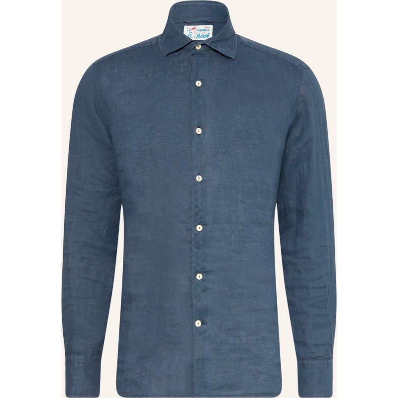mc2 Saint Barth Resorthemd Pamplona Comfort Fit Aus Leinen blau