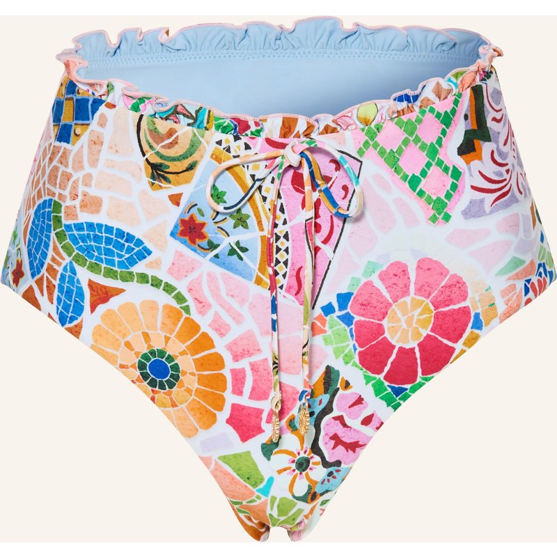 Seafolly High-Waist-Bikini-Hose Beachbohème pink