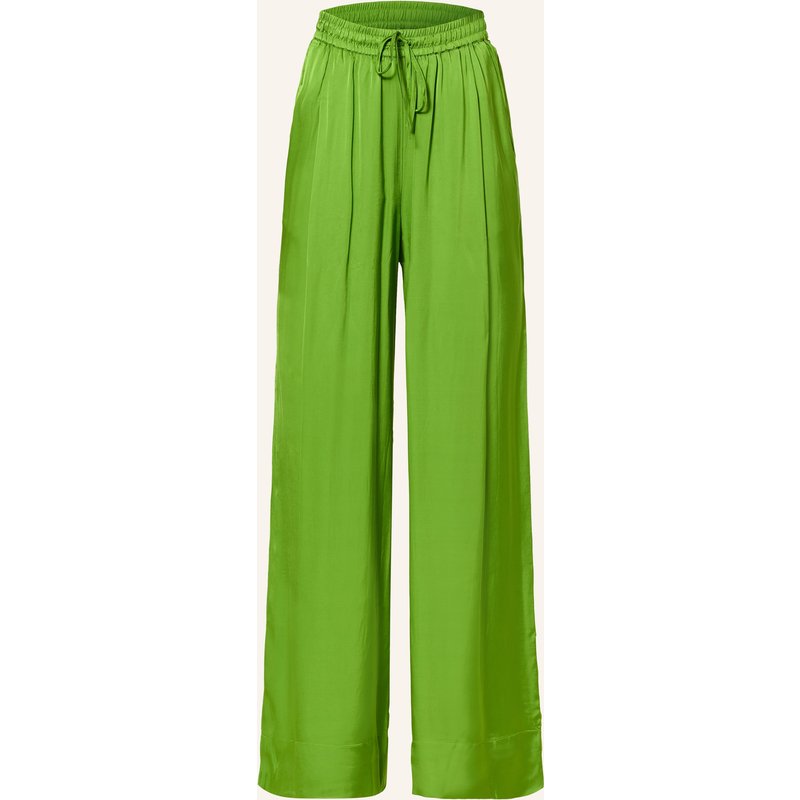 Essentiel Antwerp Marlenehose Julissa Aus Satin gruen