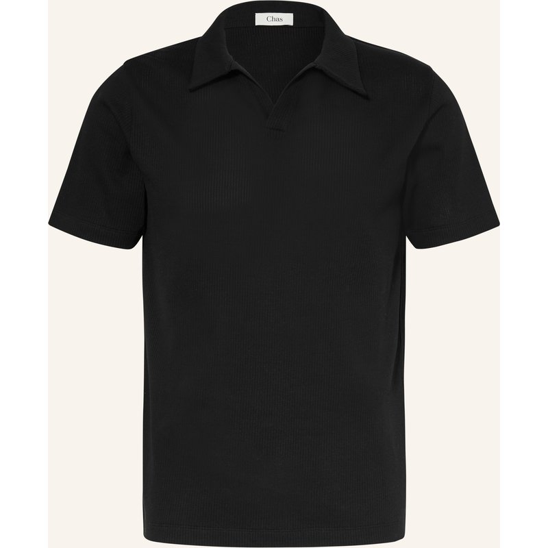 Chas Jersey-Poloshirt schwarz