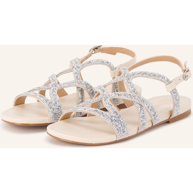 Unisa Sandalen Comic Mit Schmucksteinen weiss