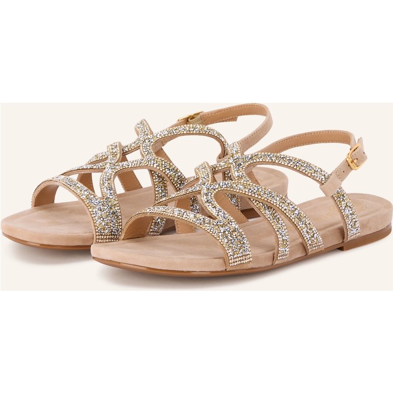 Unisa Sandalen Comic Mit Schmucksteinen beige