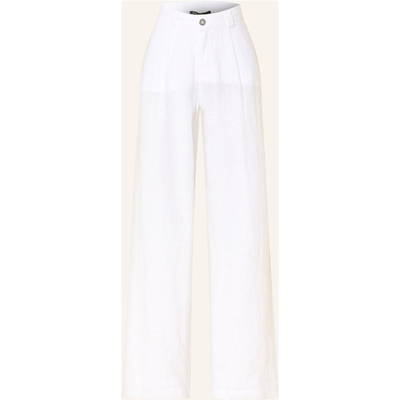 Marc Aurel Marlenehose Aus Leinen weiss