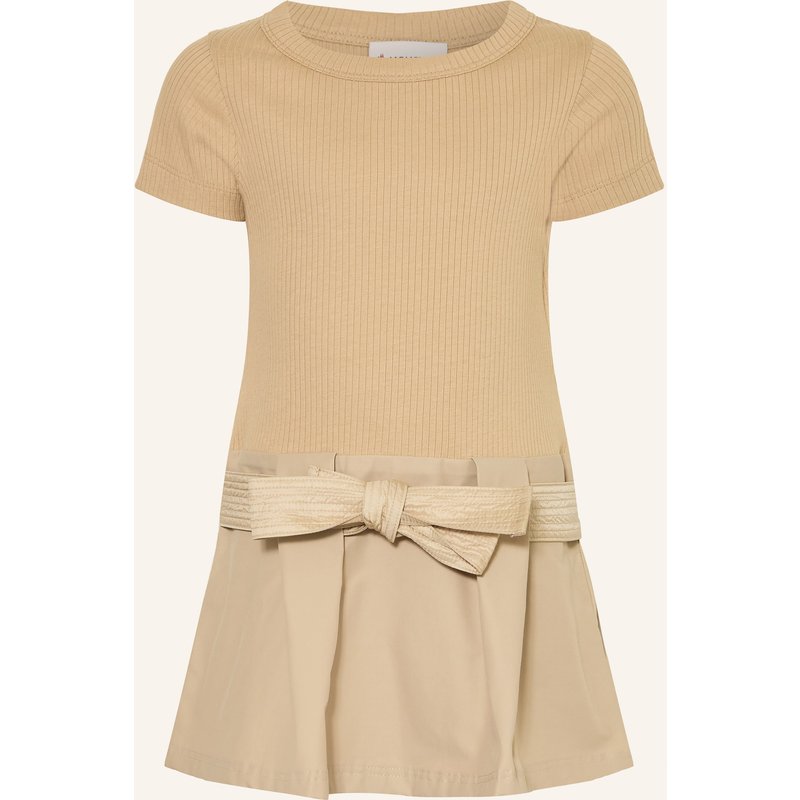 Moncler Enfant Kleid Im Materialmix beige