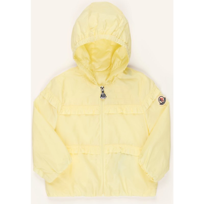 Moncler Enfant Jacke Hiti Mit Rüschen gelb