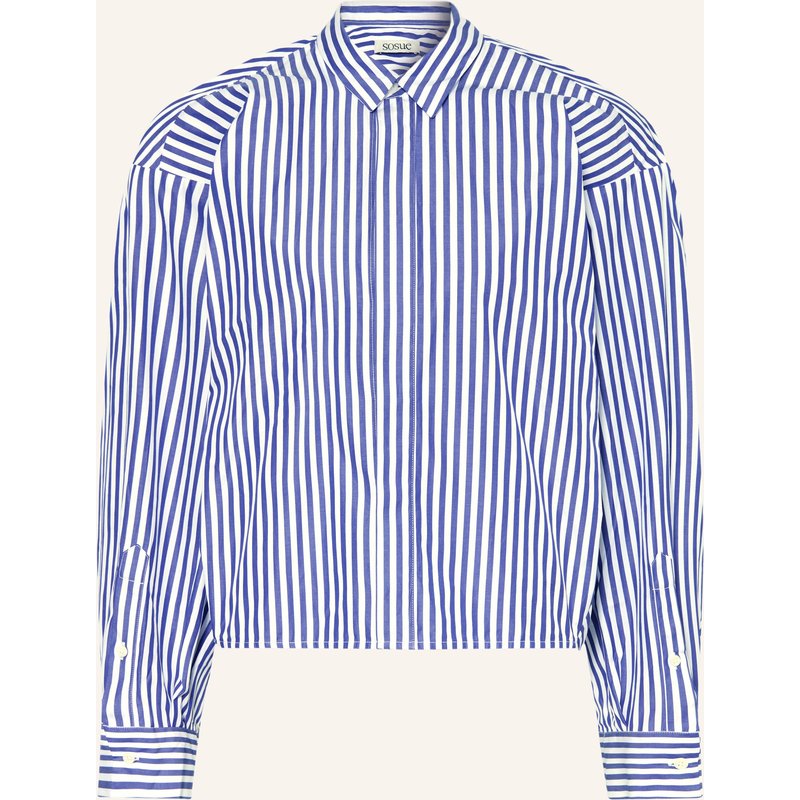 Sosue Hemdbluse blau